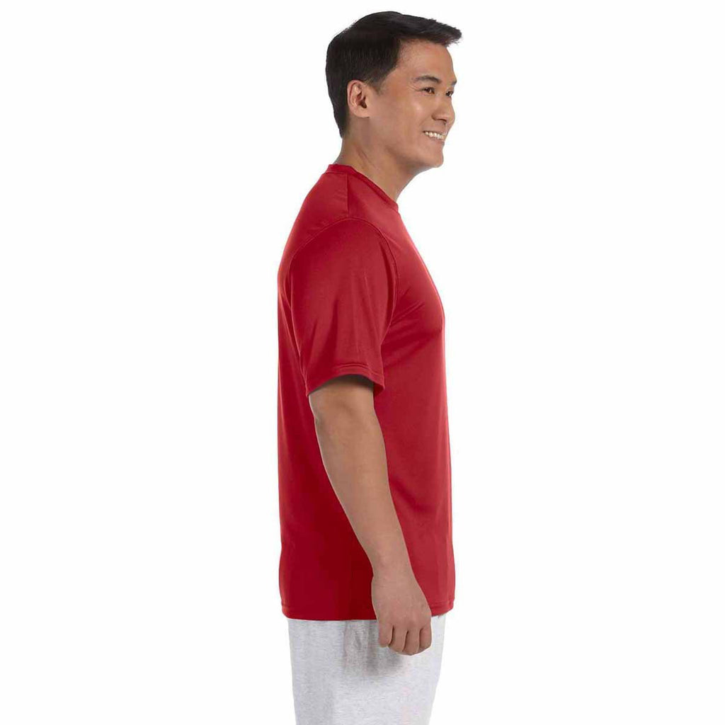 Champion Men's Scarlet Double Dry 4.1-Ounce Interlock T-Shirt