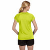 Champion Women's Safety Green Double Dry 4.1-Ounce V-Neck T-Shirt