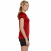 Champion Women's Scarlet Double Dry 4.1-Ounce V-Neck T-Shirt