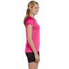 Champion Women's Wow Pink Double Dry 4.1-Ounce V-Neck T-Shirt