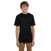 Champion Youth Black Double Dry 4.1-Ounce Interlock T-Shirt