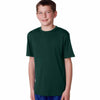 Champion Youth Dark Green Double Dry 4.1-Ounce Interlock T-Shirt