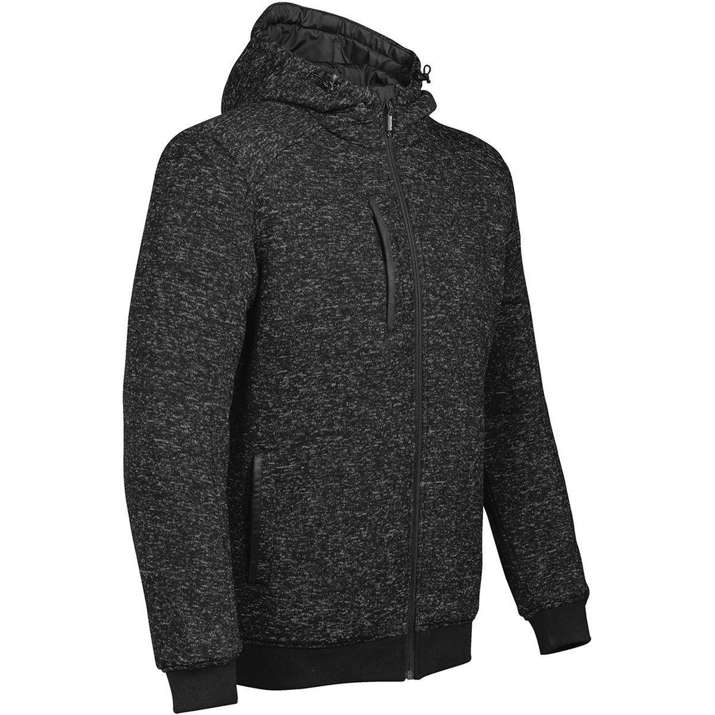 Stormtech Men's Carbon Heather/Black Donegal Reversible Hoody