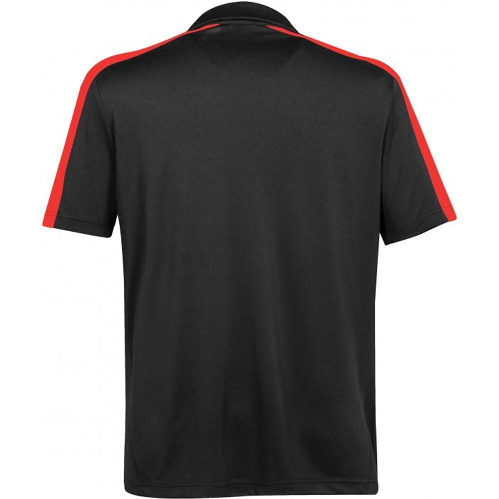 Stormtech Men's Black/Hot Red Ensign Polo