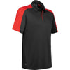 Stormtech Men's Black/Hot Red Ensign Polo