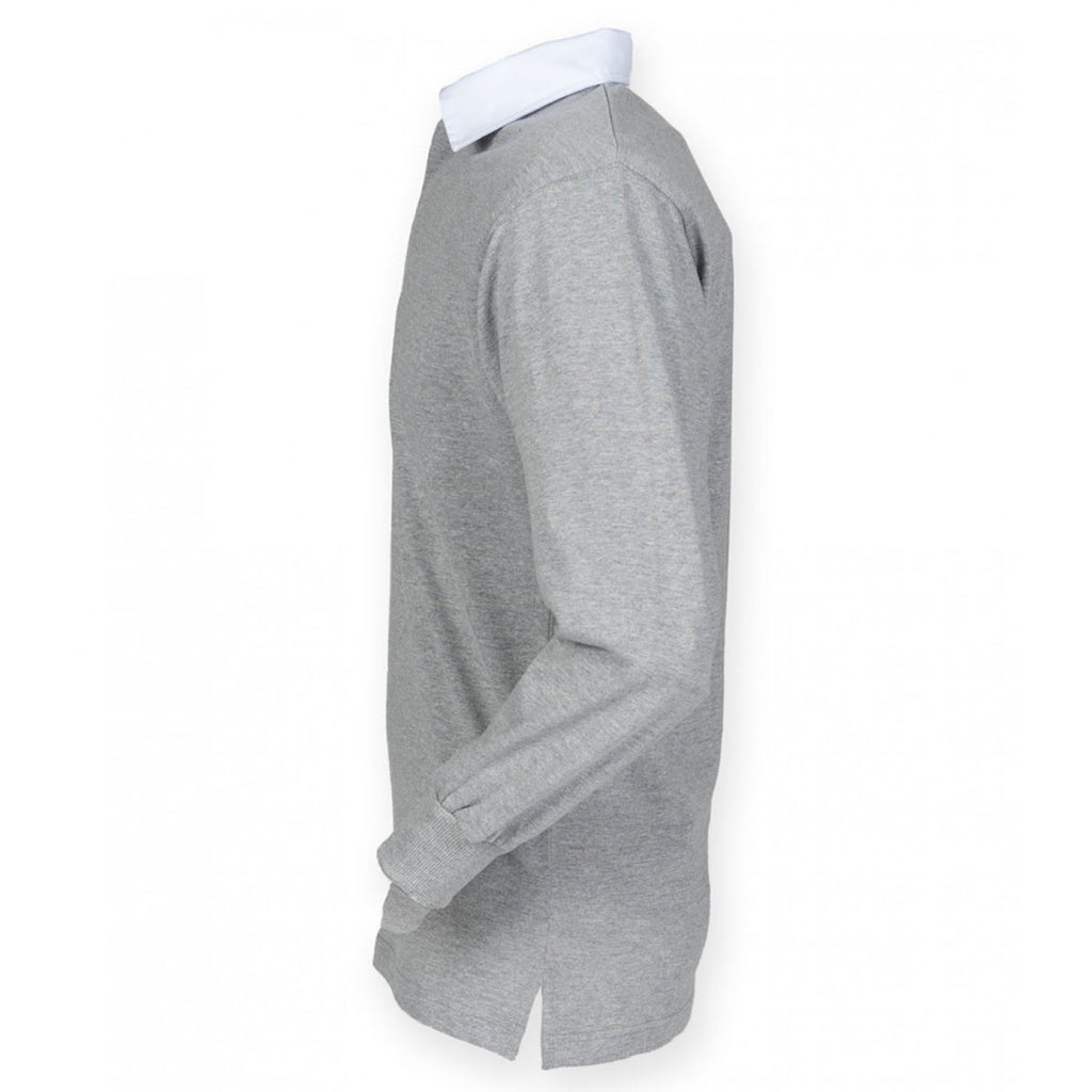 Front Row Men's Heather/White Classic Rugby Shirt
