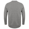 Front Row Men's Charcoal Marl Washed Long Sleeve Henley T-Shirt