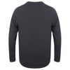 Front Row Men's Navy Washed Long Sleeve Henley T-Shirt