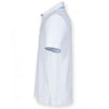 Front Row Men's White/Sky Contrast Cotton Pique Polo Shirt
