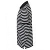 Front Row Men's Navy/White Striped Jersey Polo Shirt