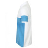 Front Row Men's Marine/White Contrast Stretch Pique Polo Shirt