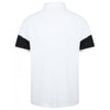 Front Row Men's Navy/White Contrast Stretch Pique Polo Shirt
