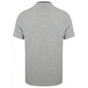 Front Row Men's Heather/Bright Navy Stand Collar Stretch Polo Shirt