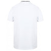 Front Row Men's White/Bright Navy Stand Collar Stretch Polo Shirt