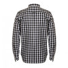 Front Row Men's Black Long Sleeve Checked Cotton Shirt