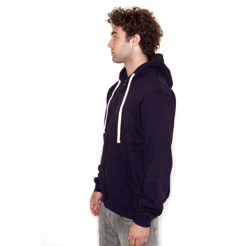 Front Row Men's Navy Zip Hooded Sweatshirt