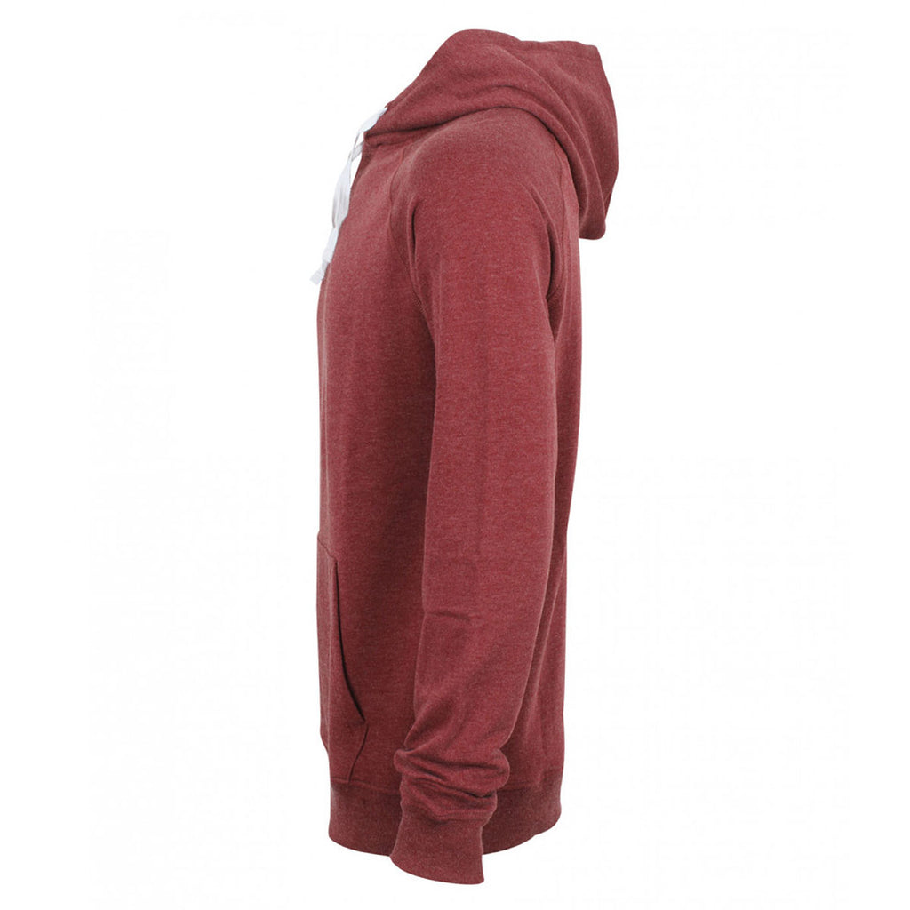 Front Row Men's Burgundy Marl French Terry Hoodie