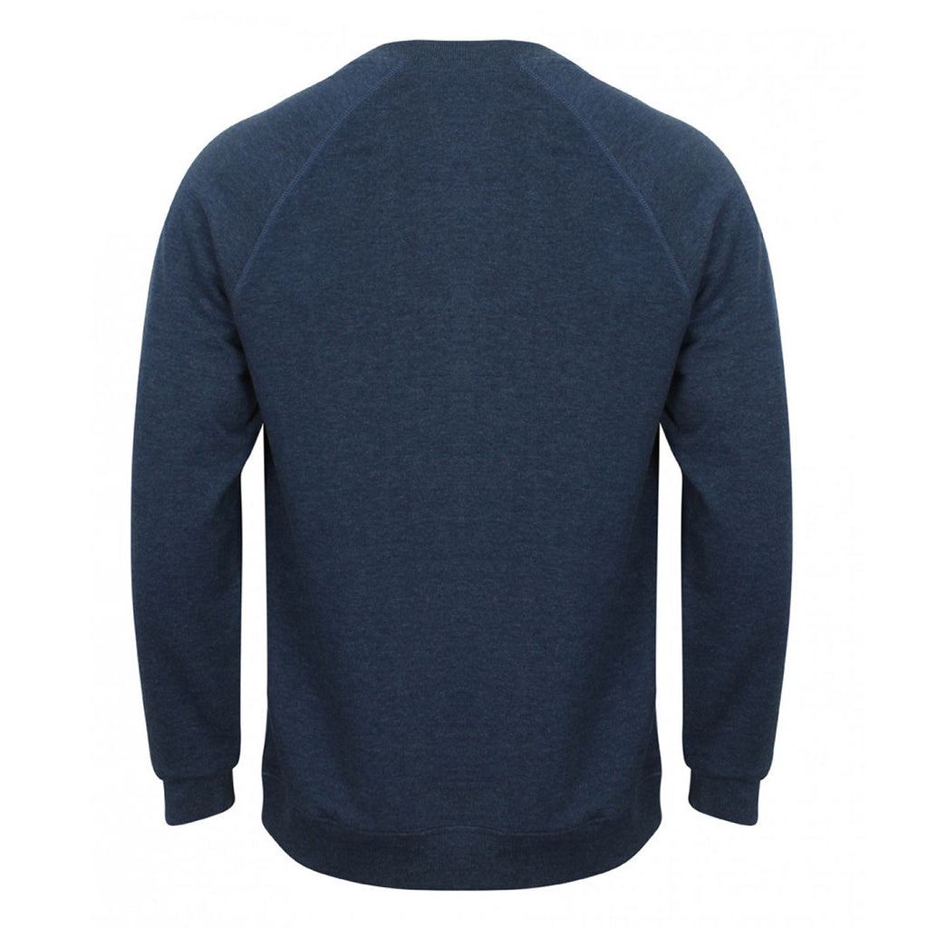 Front Row Men's Navy Marl French Terry Sweatshirt