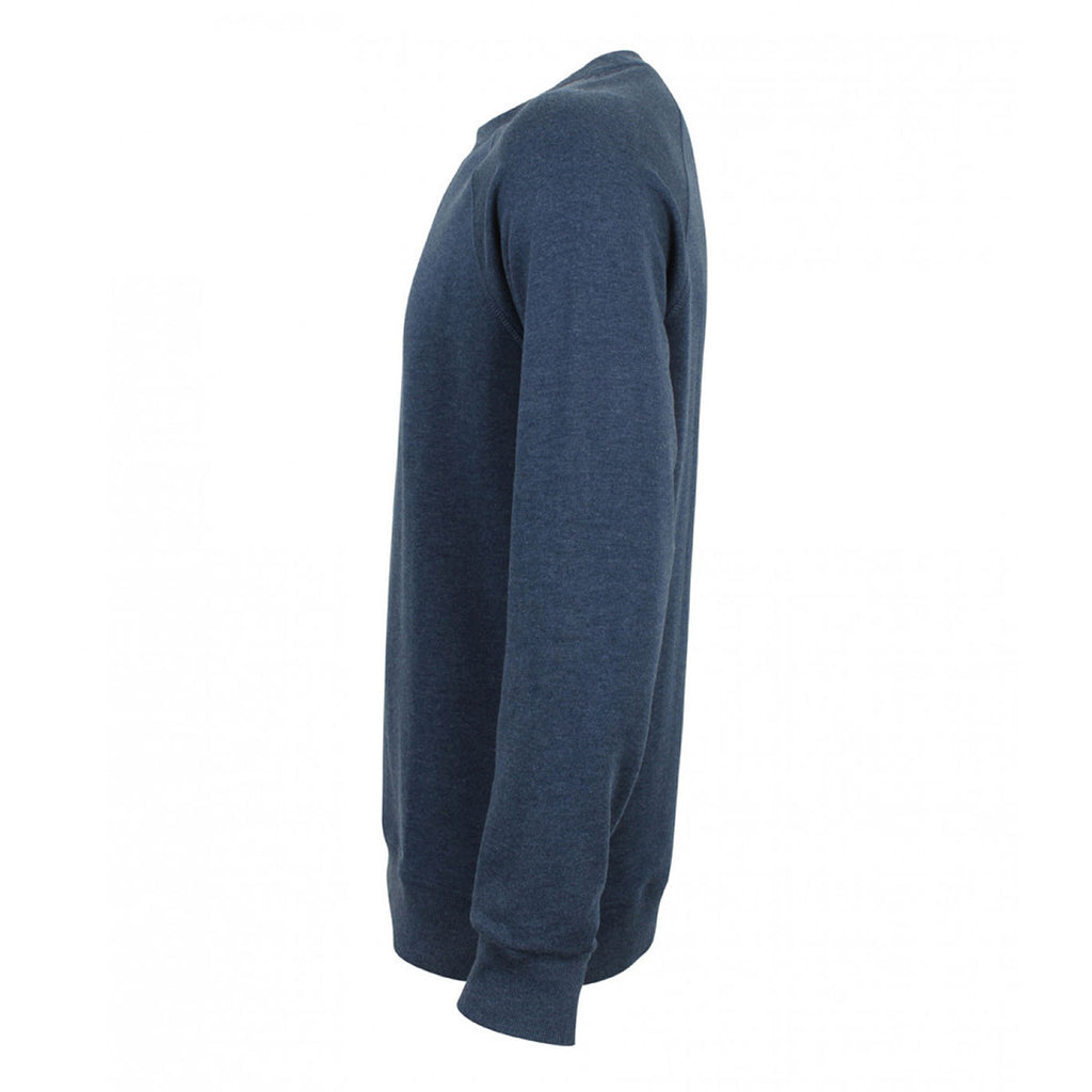 Front Row Men's Navy Marl French Terry Sweatshirt