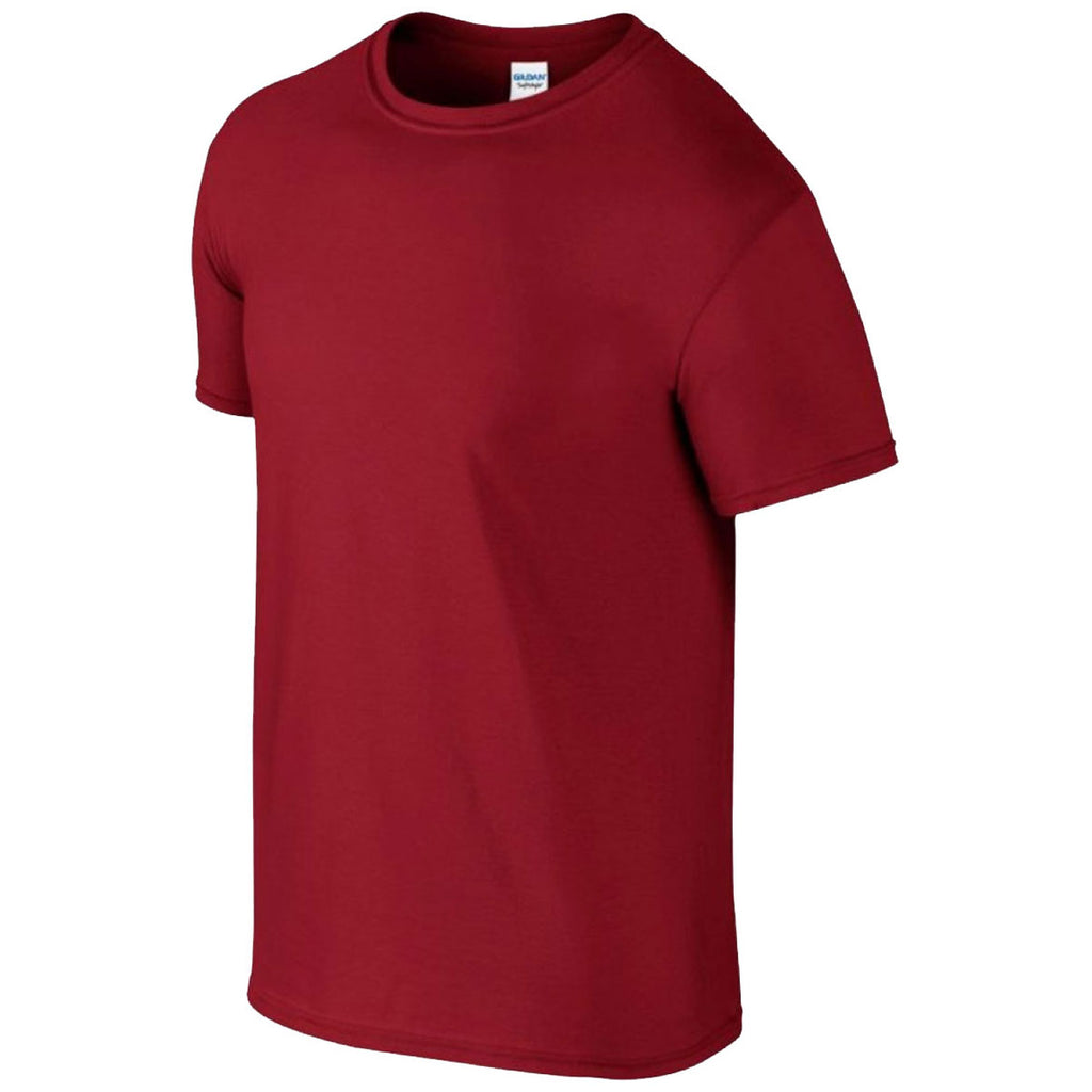 Gildan Men's Cardinal Red SoftStyle Ringspun T-Shirt