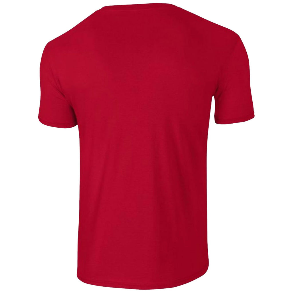 Gildan Men's Cherry Red SoftStyle Ringspun T-Shirt