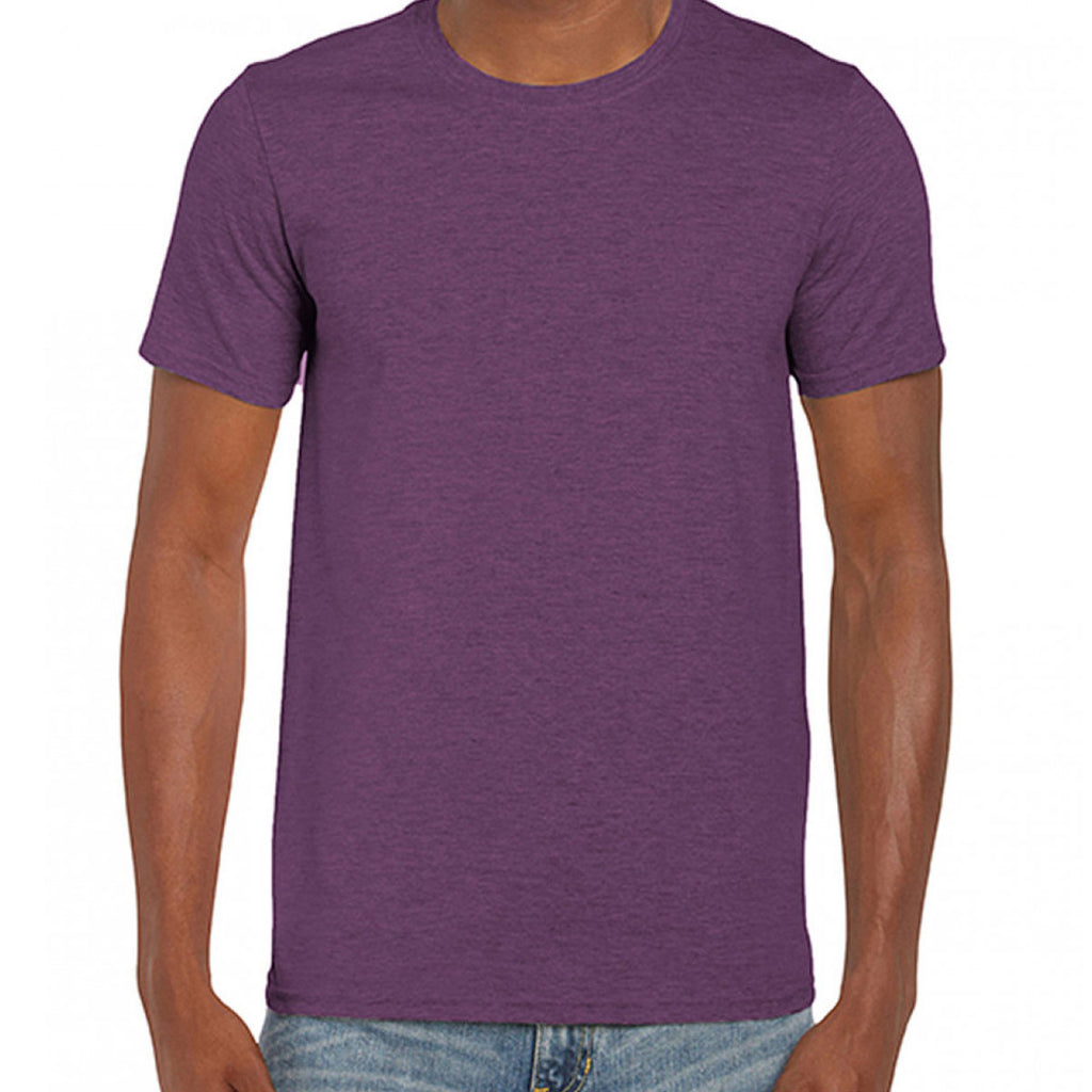 Gildan Men's Heather Aubergine SoftStyle Ringspun T-Shirt