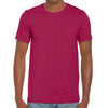 Gildan Men's Heather Cardinal SoftStyle Ringspun T-Shirt