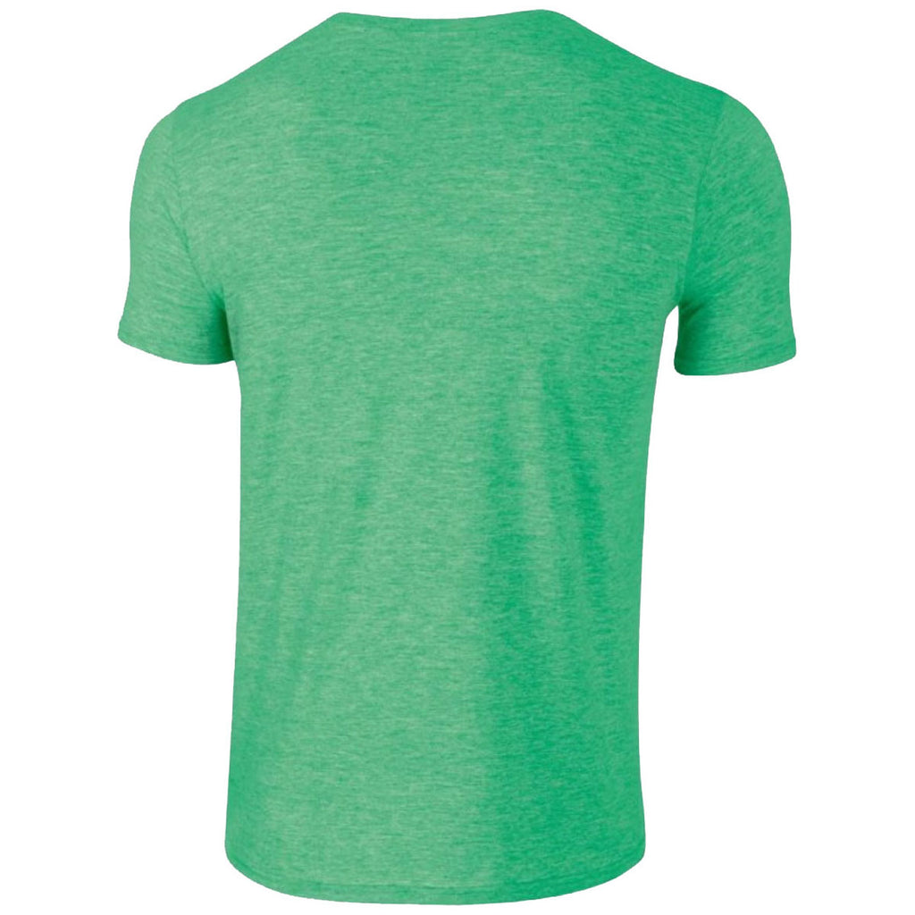 Gildan Men's Heather Irish Green SoftStyle Ringspun T-Shirt