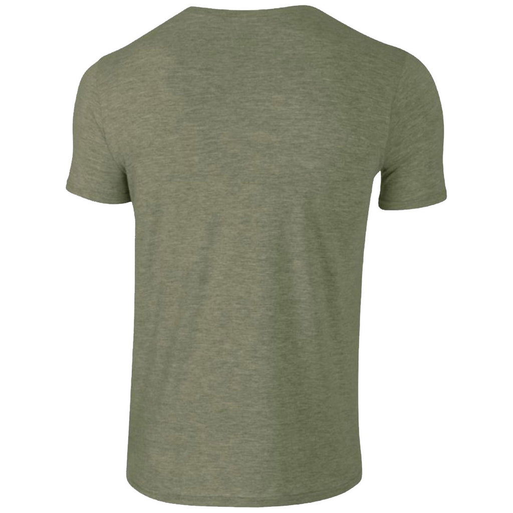 Gildan Men's Heather Military Green SoftStyle Ringspun T-Shirt