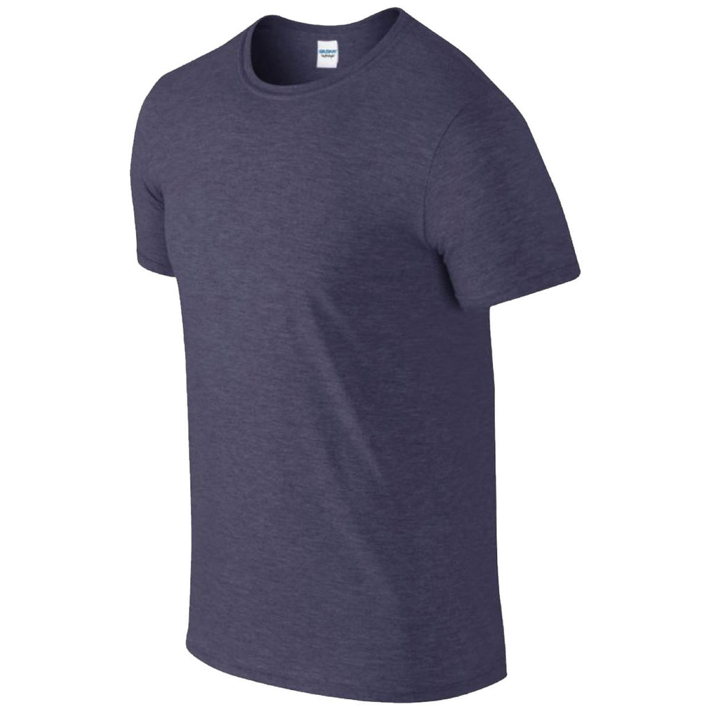 Gildan Men's Heather Navy SoftStyle Ringspun T-Shirt