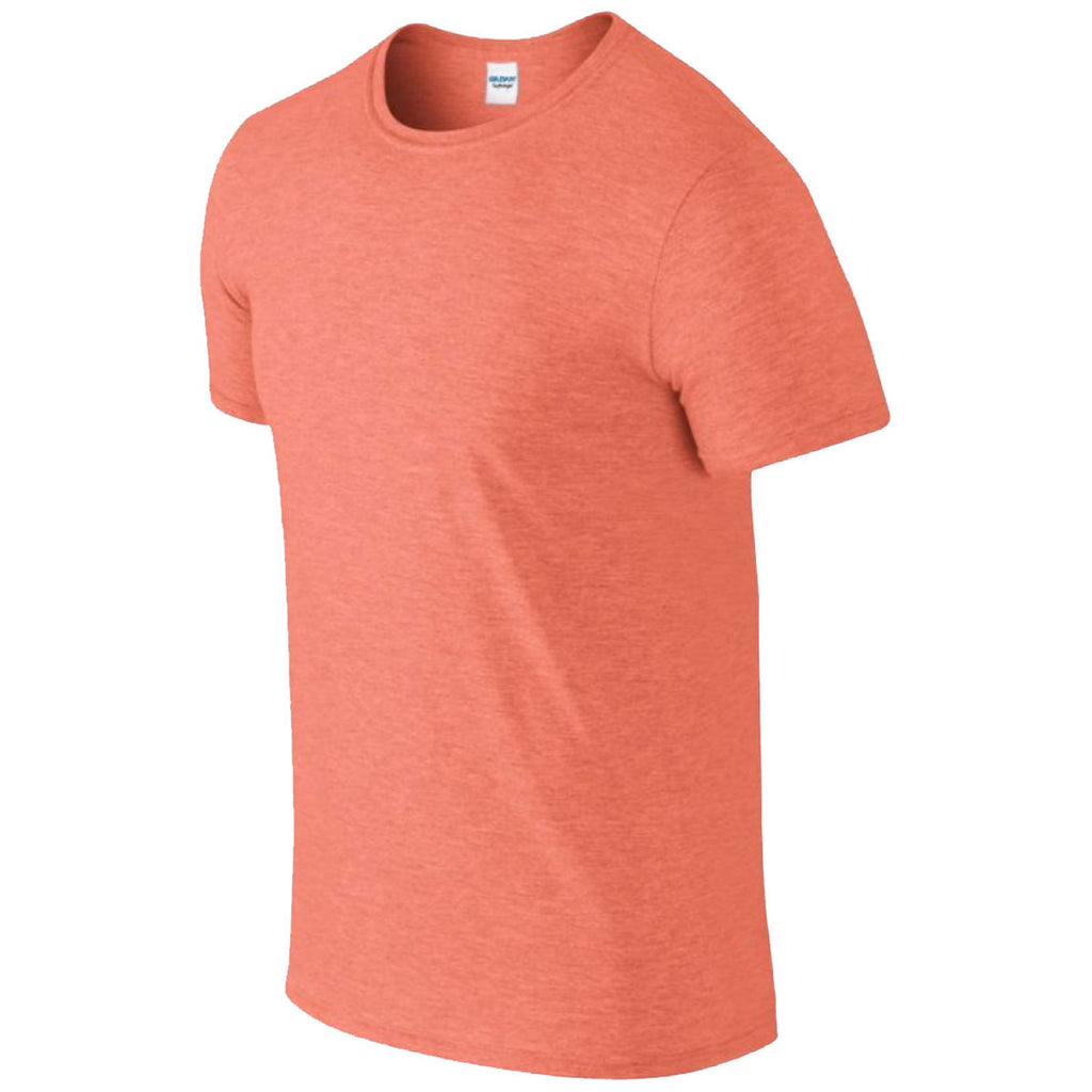 Gildan Men's Heather Orange SoftStyle Ringspun T-Shirt