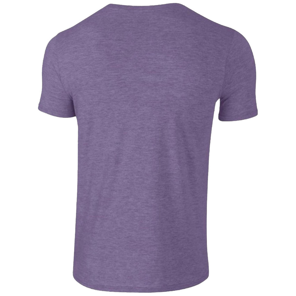 Gildan Men's Heather Purple SoftStyle Ringspun T-Shirt