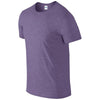 Gildan Men's Heather Purple SoftStyle Ringspun T-Shirt