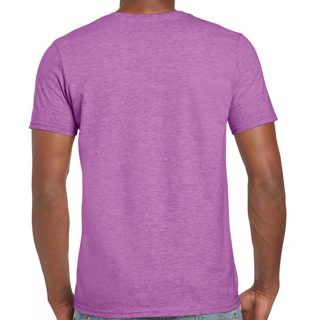 Gildan Men's Heather Radiant Orchid SoftStyle Ringspun T-Shirt