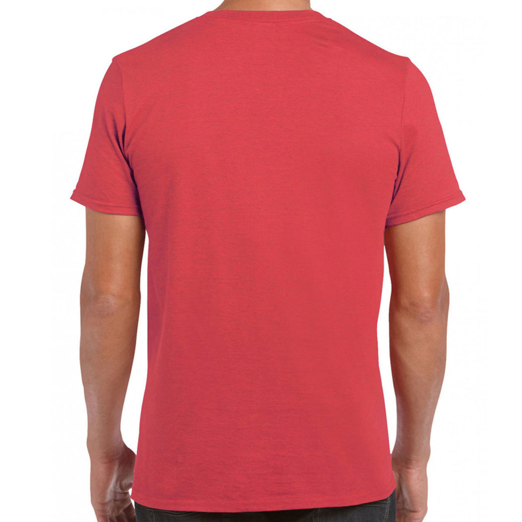 Gildan Men's Heather Red SoftStyle Ringspun T-Shirt
