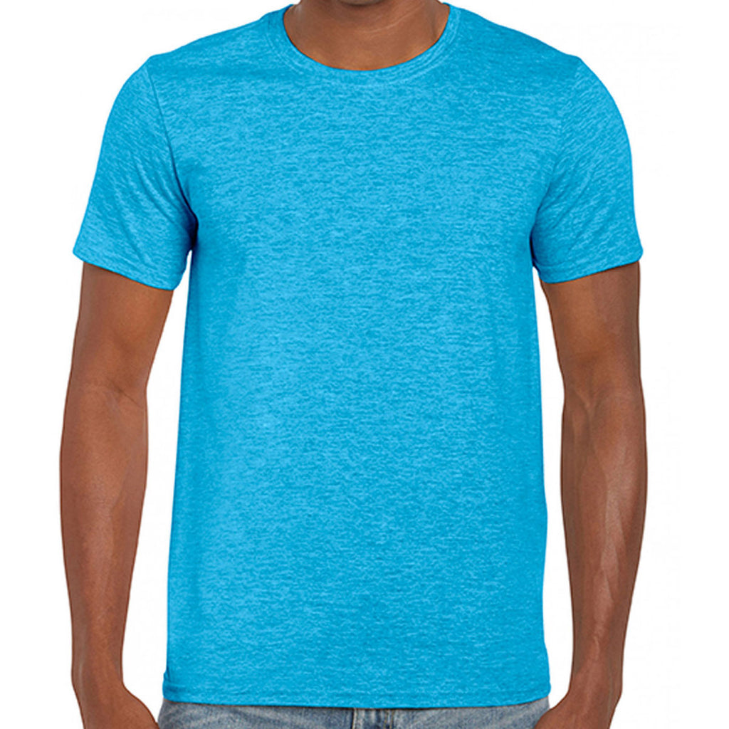 Gildan Men's Heather Sapphire SoftStyle Ringspun T-Shirt