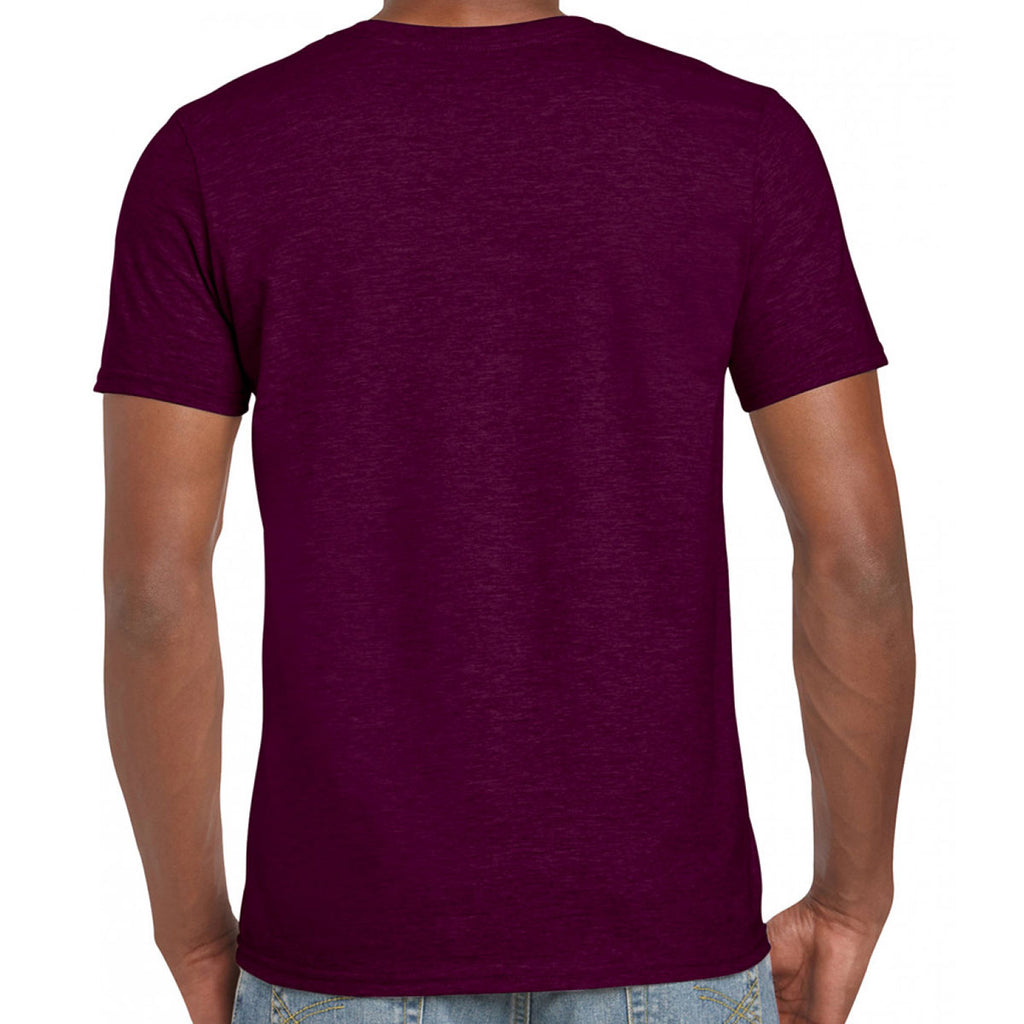 Gildan Men's Maroon SoftStyle Ringspun T-Shirt
