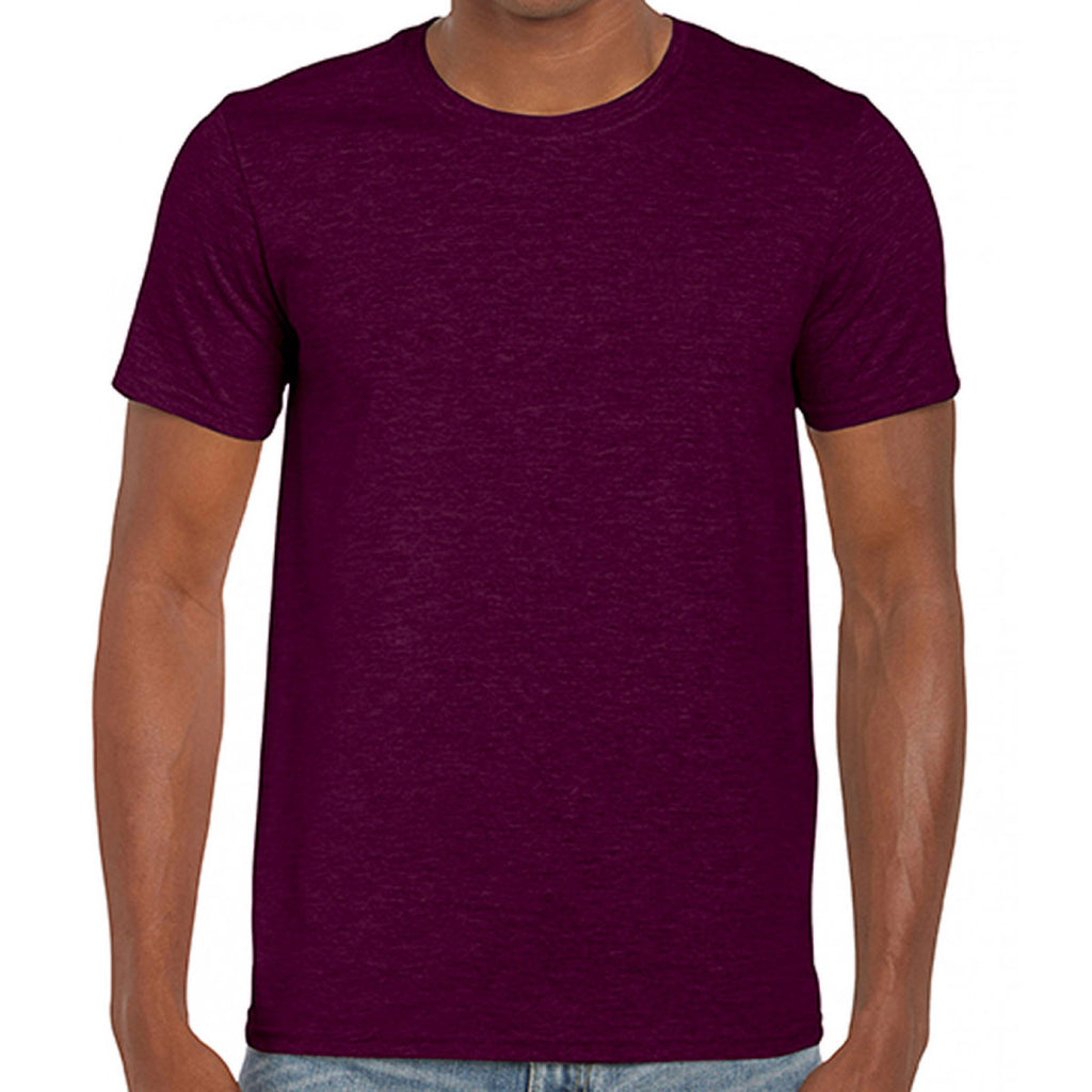 Gildan Men's Maroon SoftStyle Ringspun T-Shirt