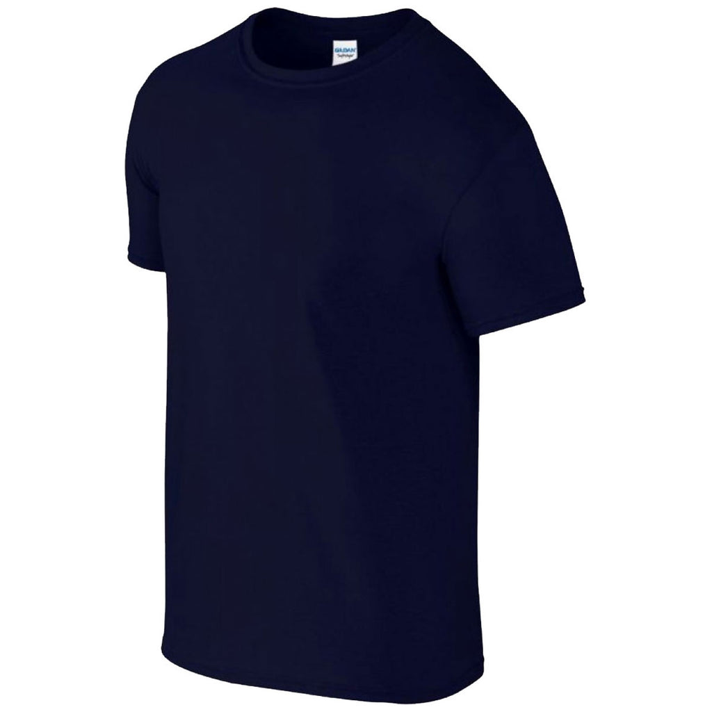 Gildan Men's Navy SoftStyle Ringspun T-Shirt