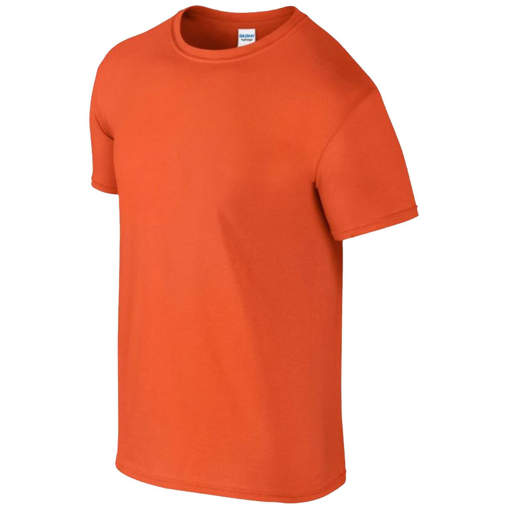 Gildan Men's Orange SoftStyle Ringspun T-Shirt