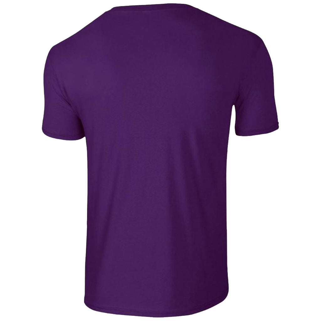 Gildan Men's Purple SoftStyle Ringspun T-Shirt