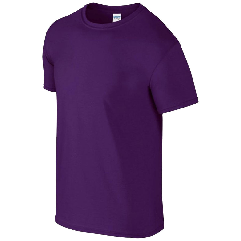 Gildan Men's Purple SoftStyle Ringspun T-Shirt