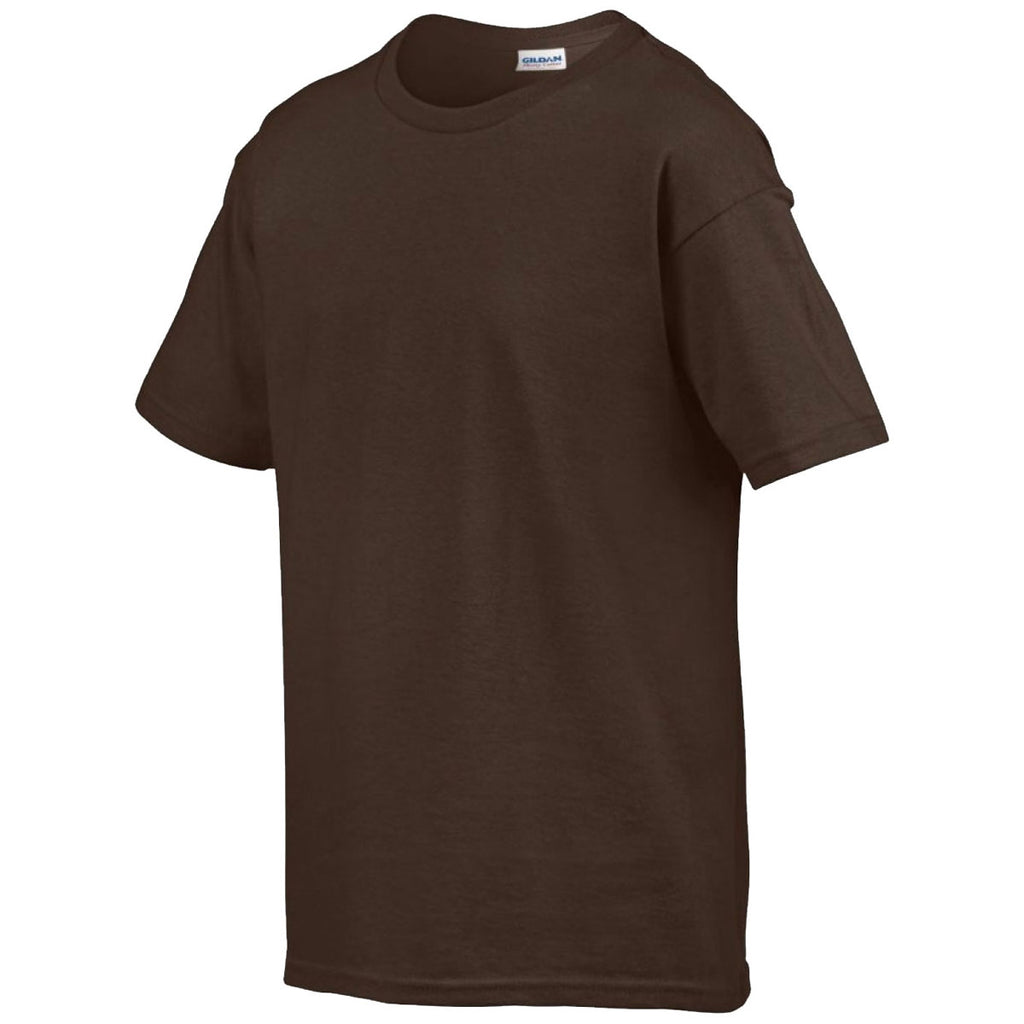 Gildan Youth Dark Chocolate SoftStyle Ringspun T-Shirt