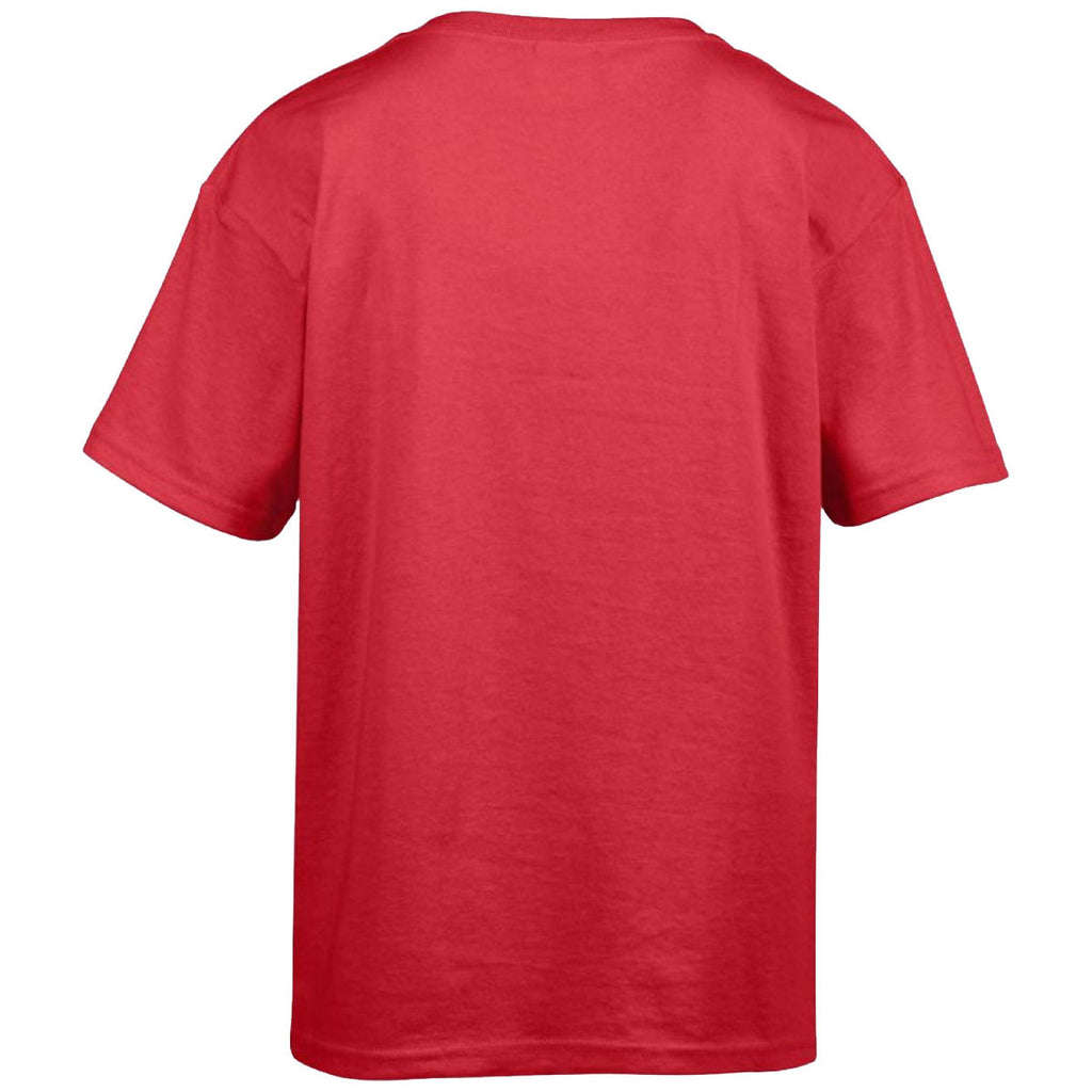 Gildan Youth Red SoftStyle Ringspun T-Shirt