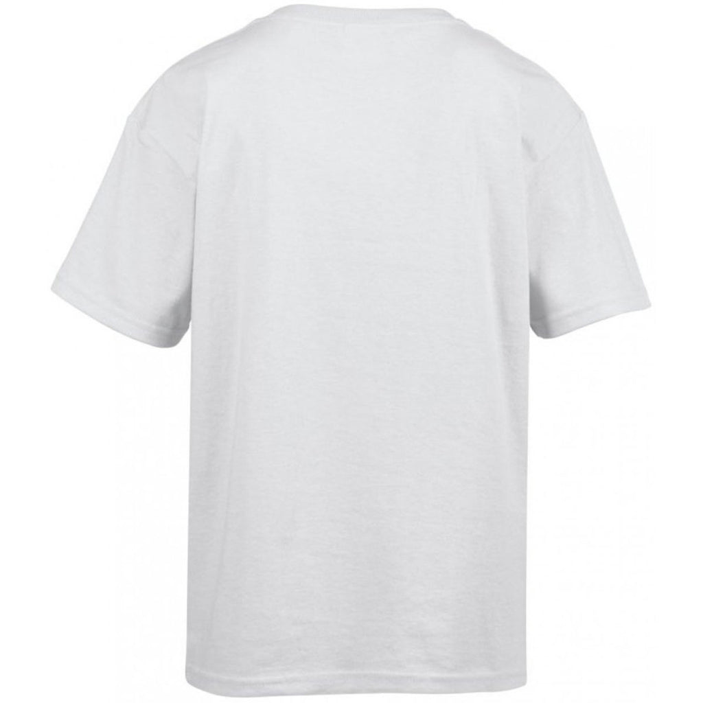 Gildan Youth White SoftStyle Ringspun T-Shirt