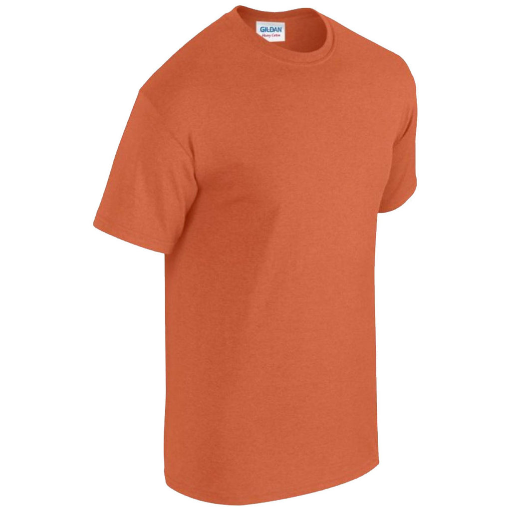 Gildan Men's Antique Orange Heavy Cotton T-Shirt