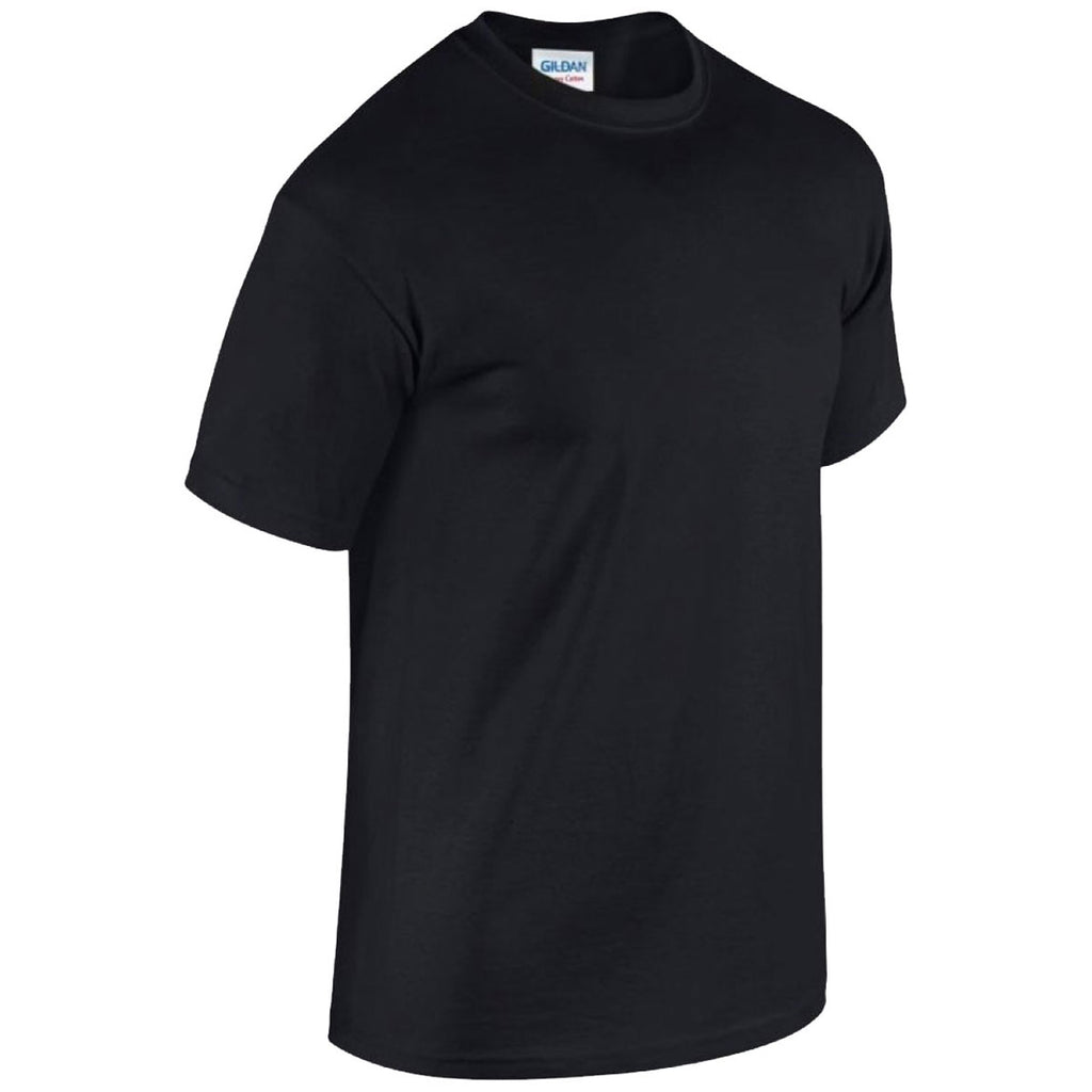 Gildan Men's Black Heavy Cotton T-Shirt