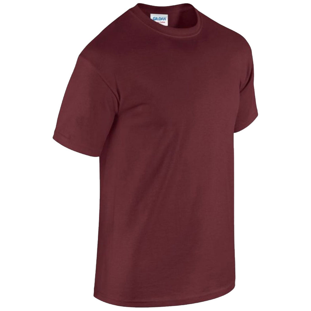 Gildan Men's Maroon Heavy Cotton T-Shirt