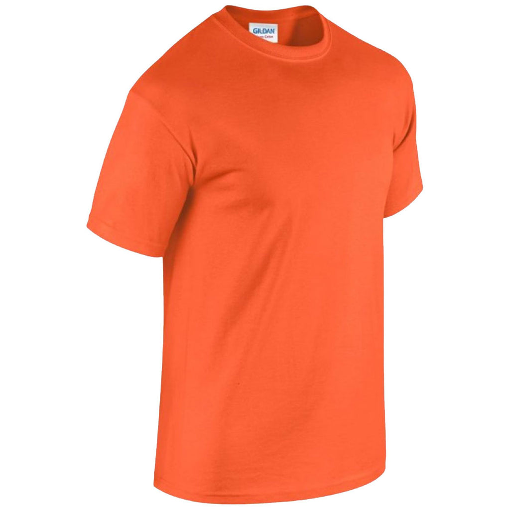 Gildan Men's Orange Heavy Cotton T-Shirt