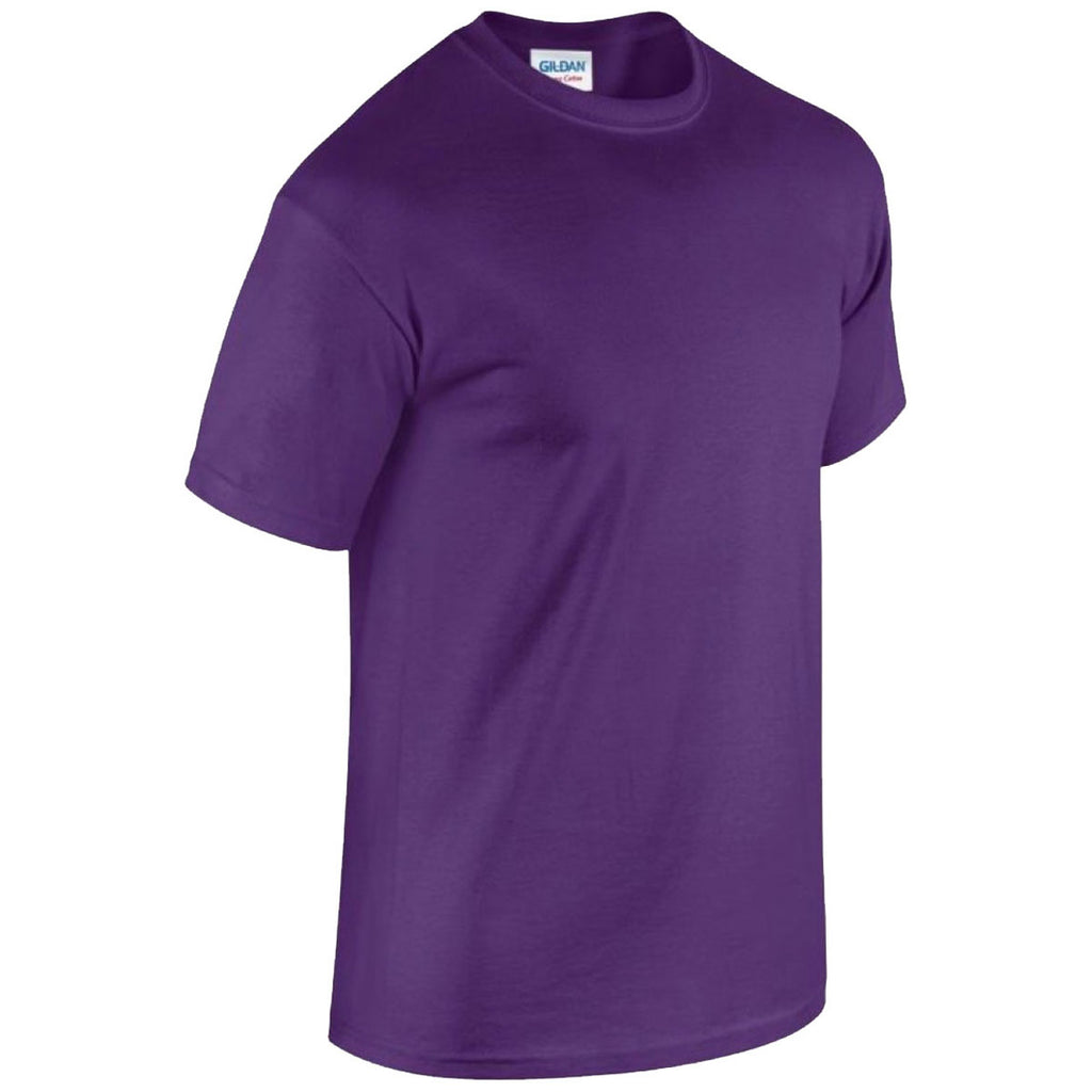 Gildan Men's Purple Heavy Cotton T-Shirt